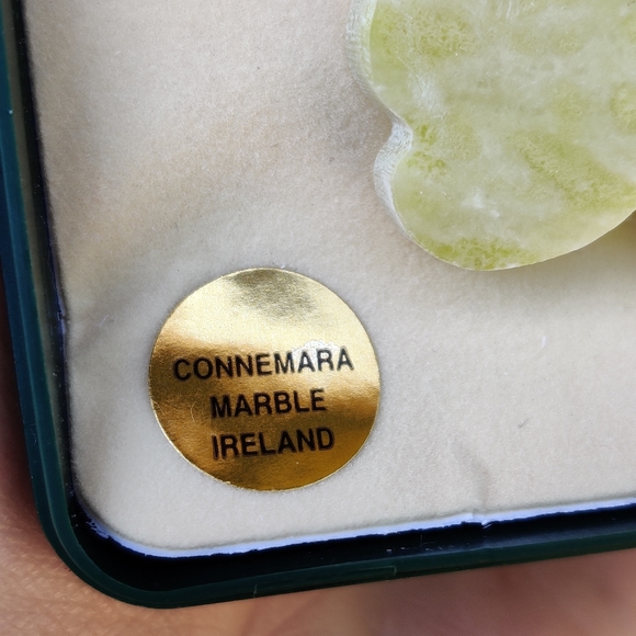🍀 Connemara Marble Ireland Shamrock pendant? - Picture 8 of 8